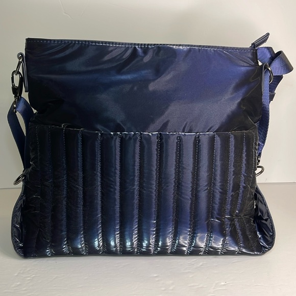 Sondra Roberts Handbags - Sondra Roberts Squared Quilted Crossbody Bag - Navy Blue